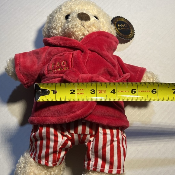 FAO Schwarz Teddy Bear on Robe and Pyjamas NWT - Picture 8 of 9